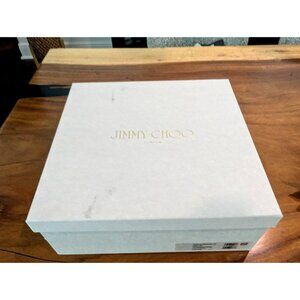 Jimmy Choo Empty Shoe Box With Lid & Tissue Paper 14 x 14 x 5.25
